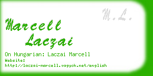 marcell laczai business card